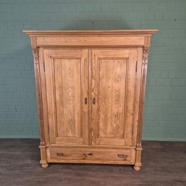 Schrank Kleiderschrank Gründerzeit 1880 Kiefer – Bild 2