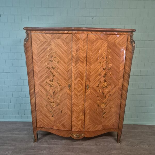 Schrank Dresdener Barock 1900 Nussbaum – Bild 2