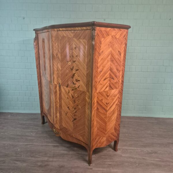 Schrank Dresdener Barock 1900 Nussbaum – Bild 4