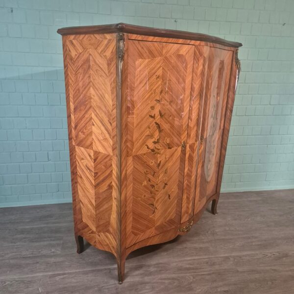 Schrank Dresdener Barock 1900 Nussbaum – Bild 3