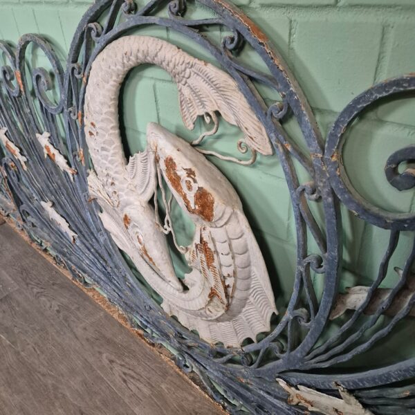 Ziergitter Balkongitter Jugendstil 1900 Schmiedeeisen – Bild 11