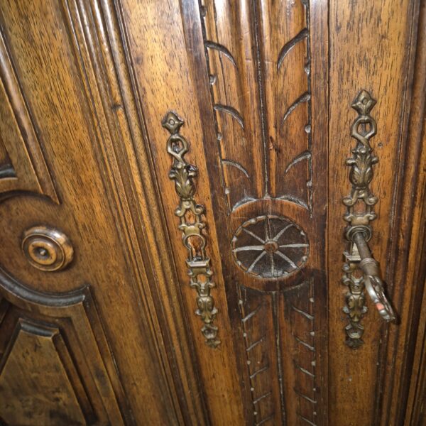 Buffetschrank Schrank Gründerzeit 1880 Nussbaum – Bild 7