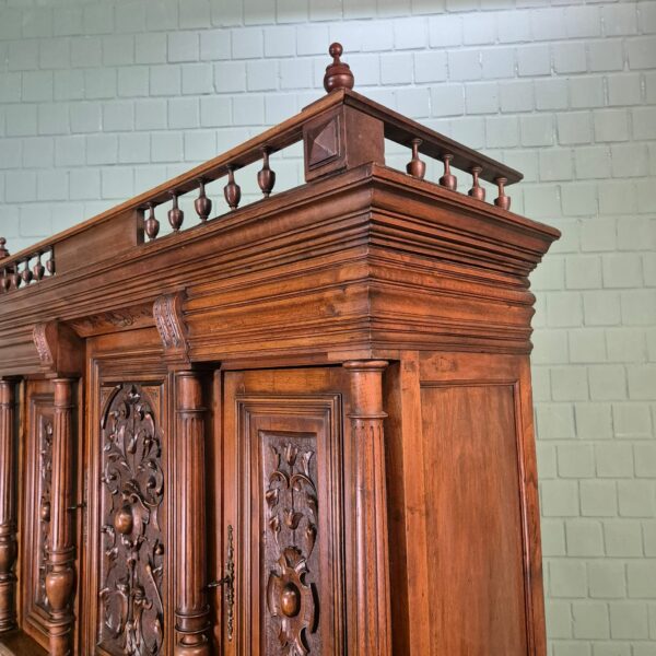 Buffetschrank Schrank Gründerzeit 1880 Nussbaum – Bild 5