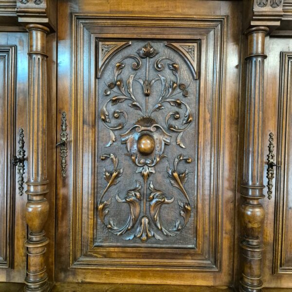 Buffetschrank Schrank Gründerzeit 1880 Nussbaum – Bild 12