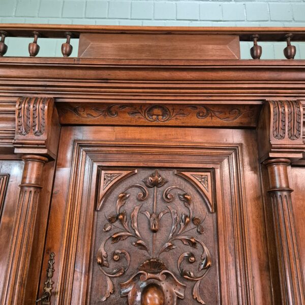 Buffetschrank Schrank Gründerzeit 1880 Nussbaum – Bild 11