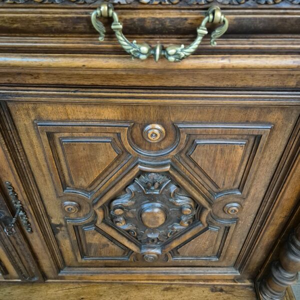 Buffetschrank Schrank Gründerzeit 1880 Nussbaum – Bild 6