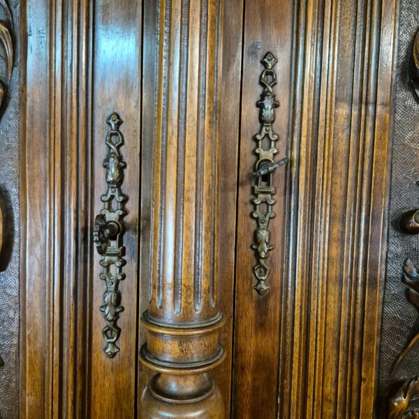Buffetschrank Schrank Gründerzeit 1880 Nussbaum – Bild 13