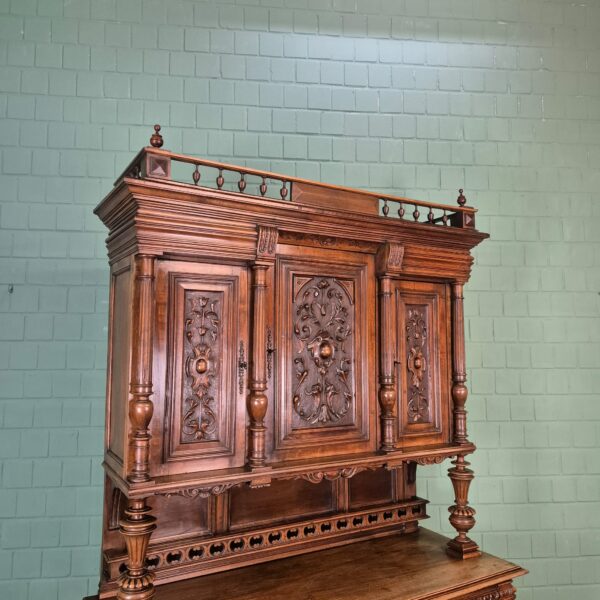 Buffetschrank Schrank Gründerzeit 1880 Nussbaum – Bild 10