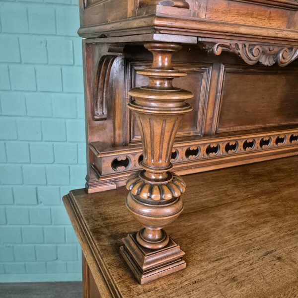 Buffetschrank Schrank Gründerzeit 1880 Nussbaum – Bild 9