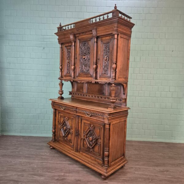 Buffetschrank Schrank Gründerzeit 1880 Nussbaum – Bild 3