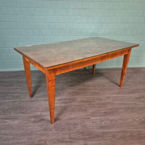 Tisch Esstisch mit Glasplatte Jugendstil 1900 Esche