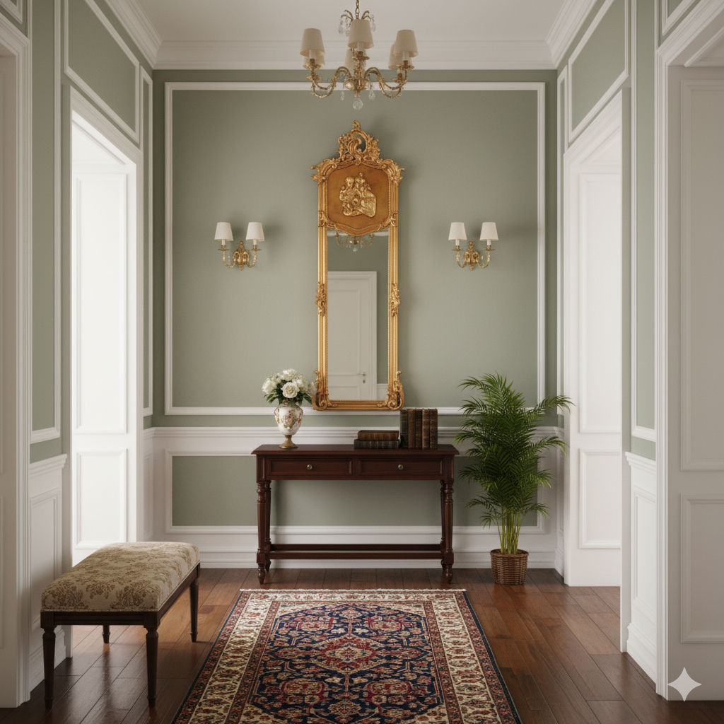 Spiegel Barockspiegel Gold 0,55 m x 1,76 m – Bild 2