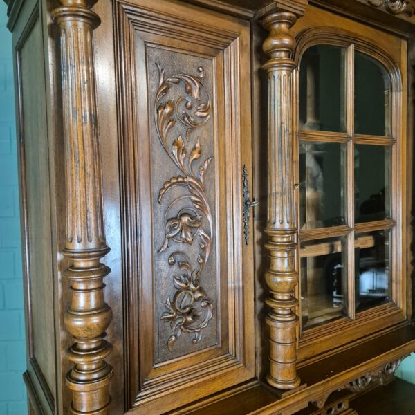 Buffetschrank Schrank Gründerzeit 1880 Nussbaum – Bild 19