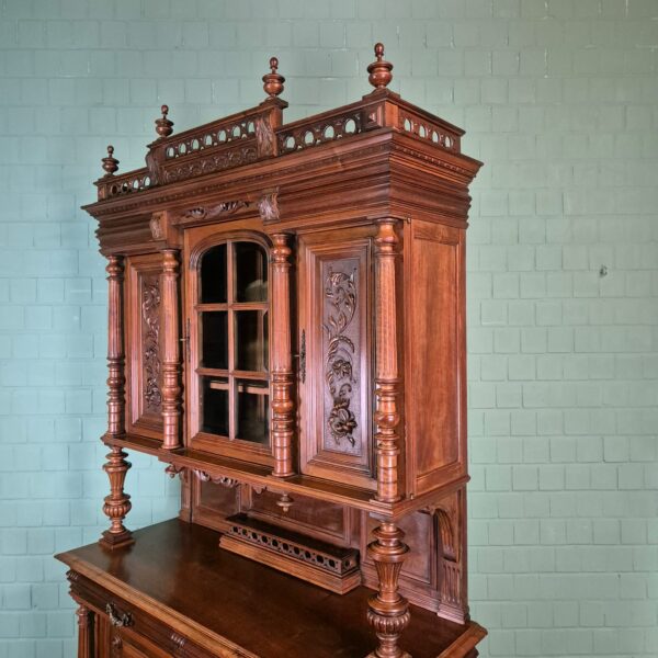 Buffetschrank Schrank Gründerzeit 1880 Nussbaum – Bild 9