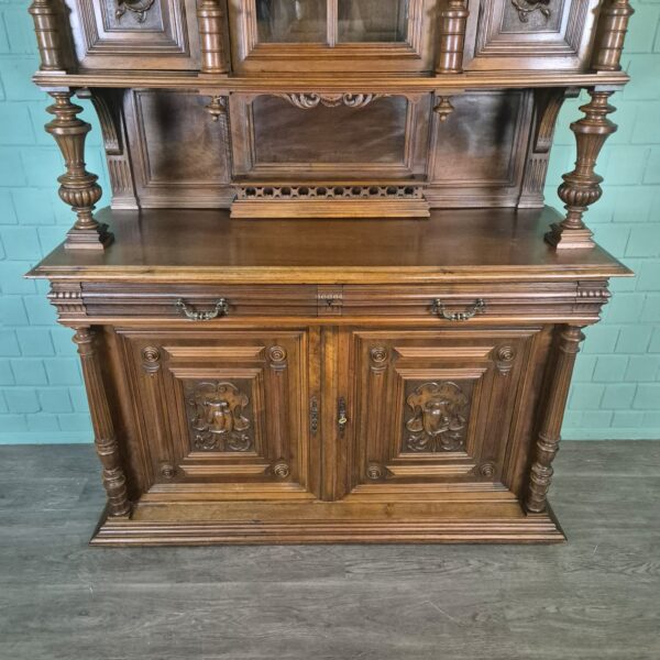 Buffetschrank Schrank Gründerzeit 1880 Nussbaum – Bild 12