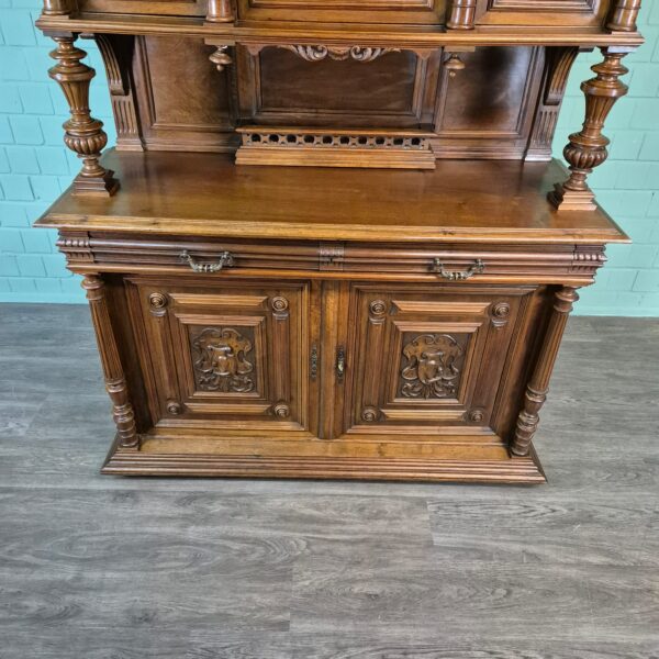 Buffetschrank Schrank Gründerzeit 1880 Nussbaum – Bild 11