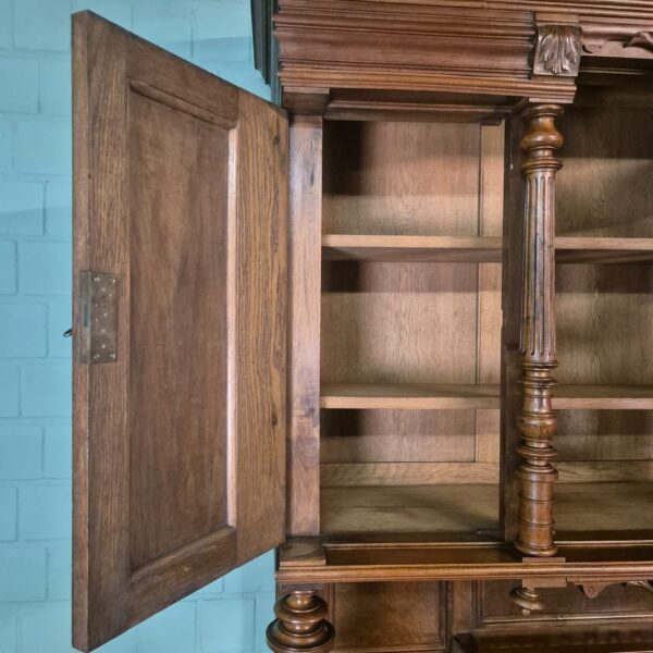 Buffetschrank Schrank Gründerzeit 1880 Nussbaum – Bild 24
