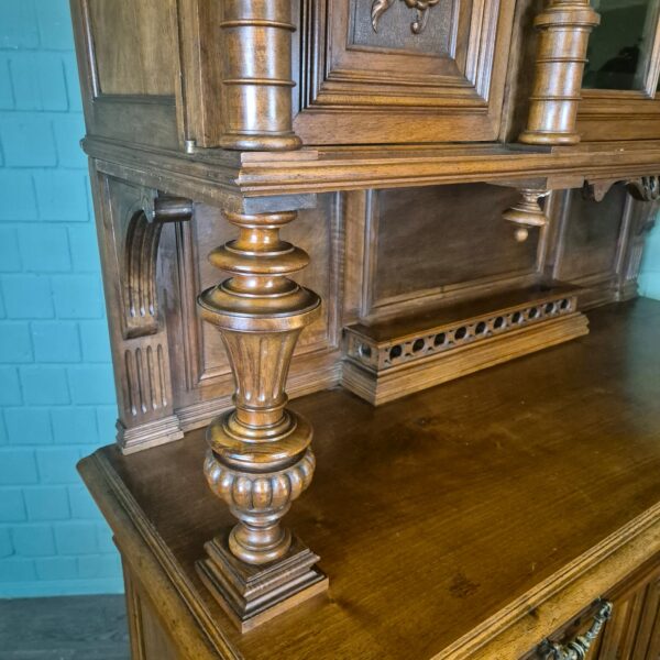 Buffetschrank Schrank Gründerzeit 1880 Nussbaum – Bild 18