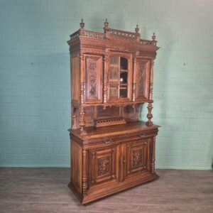 Buffetschrank Schrank Gründerzeit 1880 Nussbaum