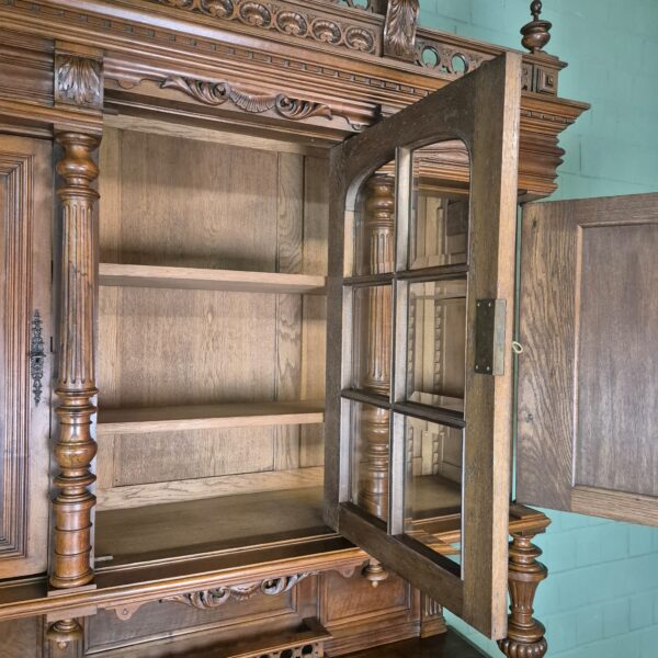 Buffetschrank Schrank Gründerzeit 1880 Nussbaum – Bild 25