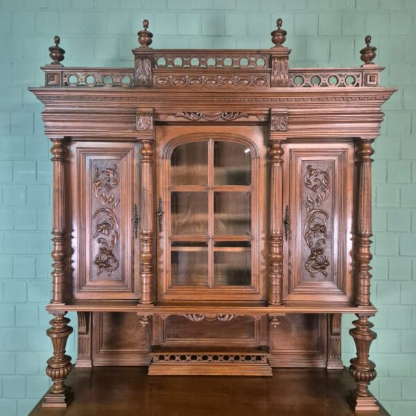 Buffetschrank Schrank Gründerzeit 1880 Nussbaum – Bild 7