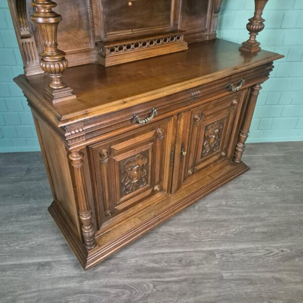Buffetschrank Schrank Gründerzeit 1880 Nussbaum – Bild 17