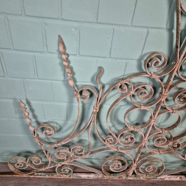Ziergitter Jugendstil 1900 Schmiedeeisen 1,70 m x 1,16 m – Bild 4