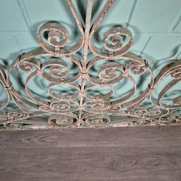 Ziergitter Jugendstil 1900 Schmiedeeisen 1,70 m x 1,16 m – Bild 5