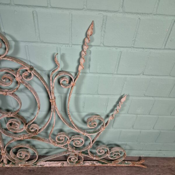 Ziergitter Jugendstil 1900 Schmiedeeisen 1,70 m x 1,16 m – Bild 7
