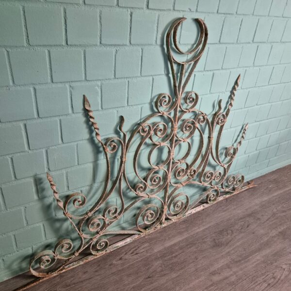 Ziergitter Jugendstil 1900 Schmiedeeisen 1,70 m x 1,16 m – Bild 2