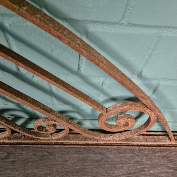 Ziergitter Jugendstil 1900 Schmiedeeisen 2,70 m x 0,70 m – Bild 8