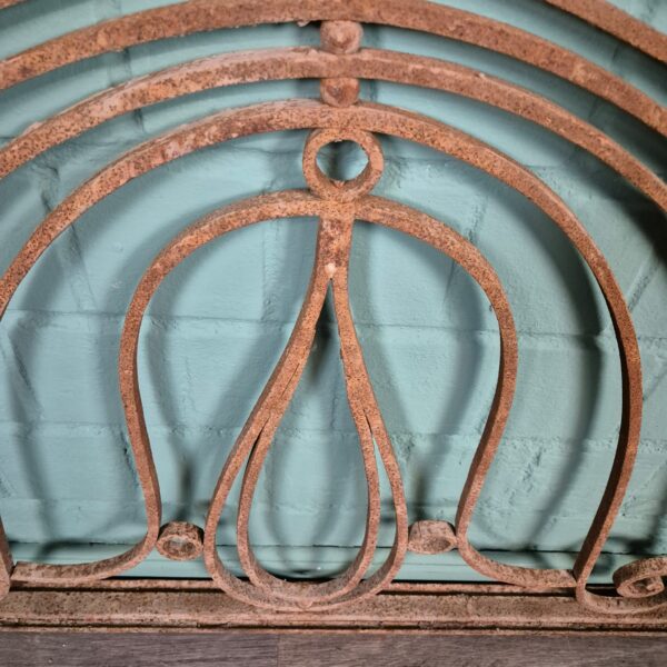 Ziergitter Jugendstil 1900 Schmiedeeisen 2,70 m x 0,70 m – Bild 6