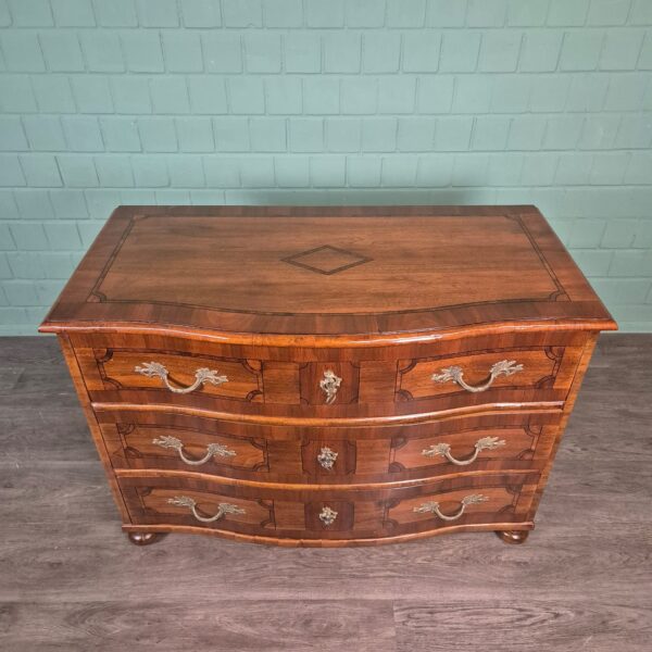 Barockkommode Kommode Barock 1770 Nussbaum – Bild 2