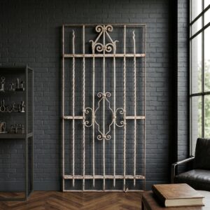 Zaunelement Gartenzaun Jugendstil 1910 Schmiedeeisen