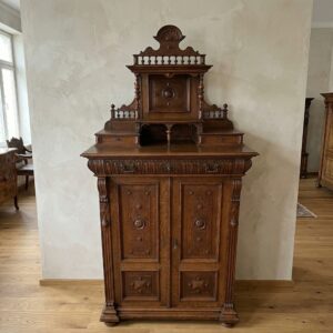 Vertiko mit Aufsatz Gründerzeit 1880 Eiche