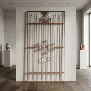 Zaunelement Gartenzaun Jugendstil 1910 Schmiedeeisen