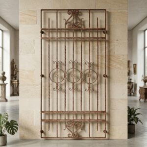 Zaunelement Gartenzaun Jugendstil 1910 Schmiedeeisen