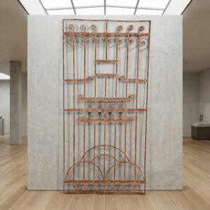 Zaunelement Gartenzaun Jugendstil 1910 Schmiedeeisen