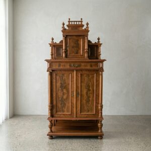 Vertiko mit Aufsatz Gründerzeit 1880 Mahagoni