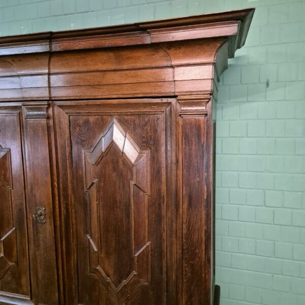 Schrank Kleiderschrank Barock 1750 Eiche – Bild 6