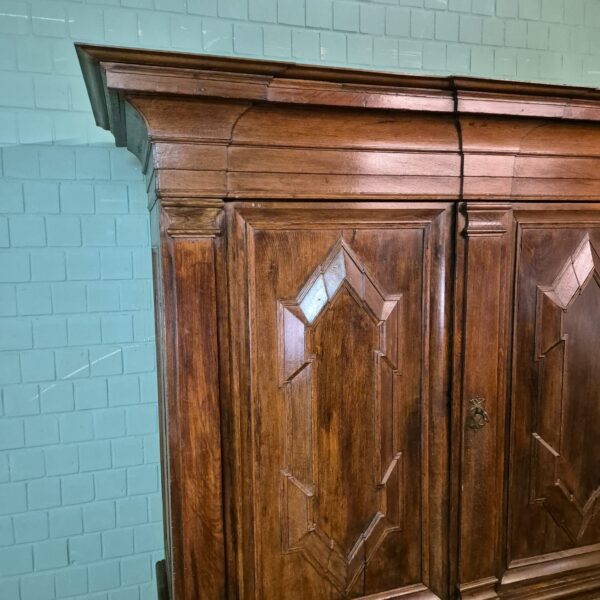 Schrank Kleiderschrank Barock 1750 Eiche – Bild 5