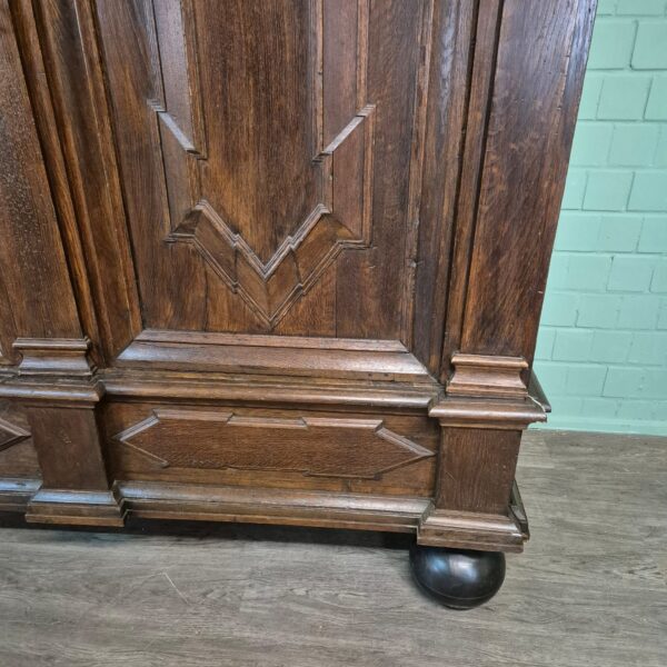 Schrank Kleiderschrank Barock 1750 Eiche – Bild 8