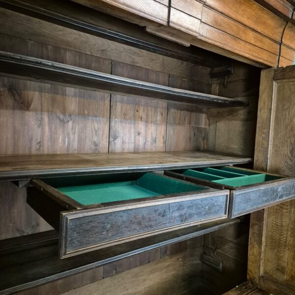 Schrank Kleiderschrank Barock 1750 Eiche – Bild 14