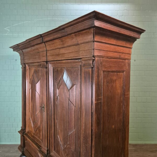 Schrank Kleiderschrank Barock 1750 Eiche – Bild 7