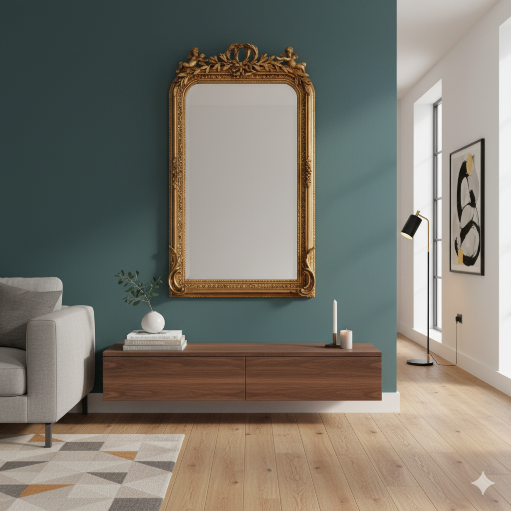 Wandspiegel Barockspiegel Gold 0,84 m x 1,50 m – Bild 2