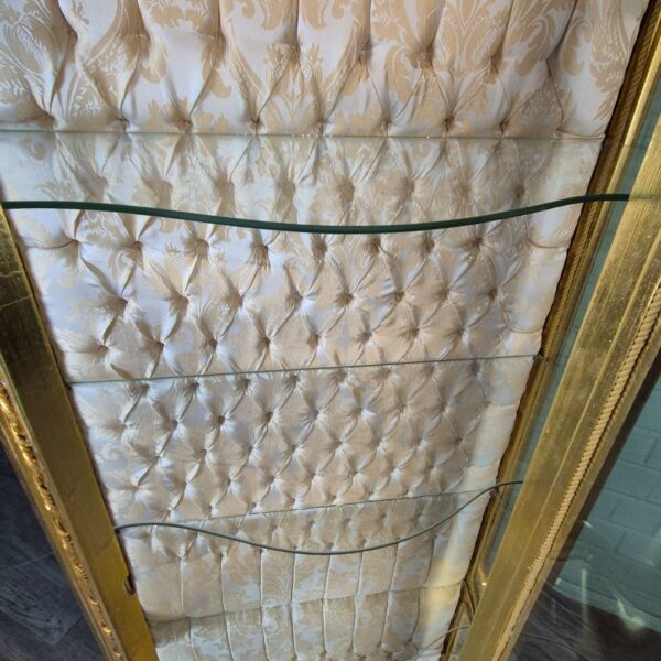 Vitrine Barockstil Massiv Holz Gold 1,02 m – Bild 14