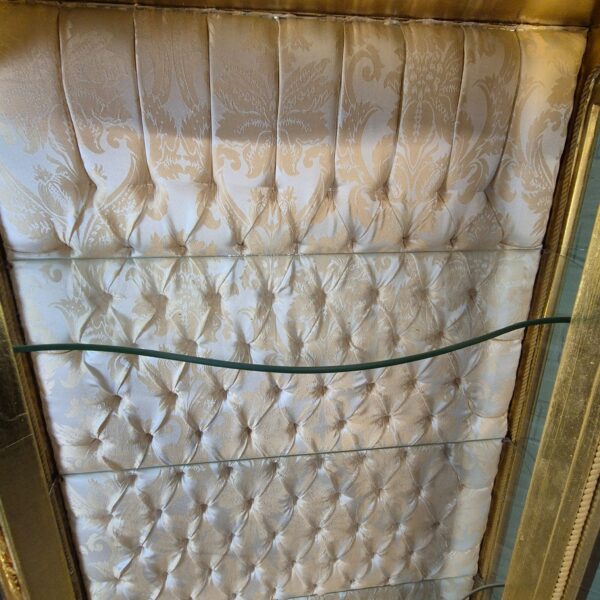 Vitrine Barockstil Massiv Holz Gold 1,02 m – Bild 13