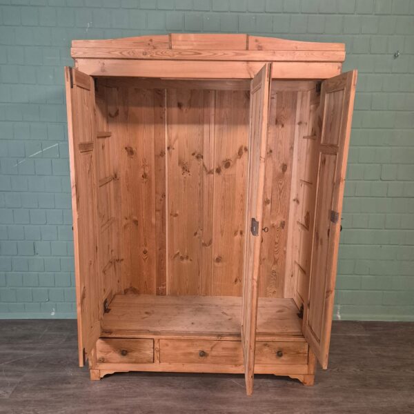 Schrank Kleiderschrank Jugendstil 1900 Kiefer – Bild 5