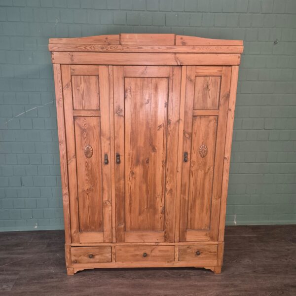 Schrank Kleiderschrank Jugendstil 1900 Kiefer – Bild 2