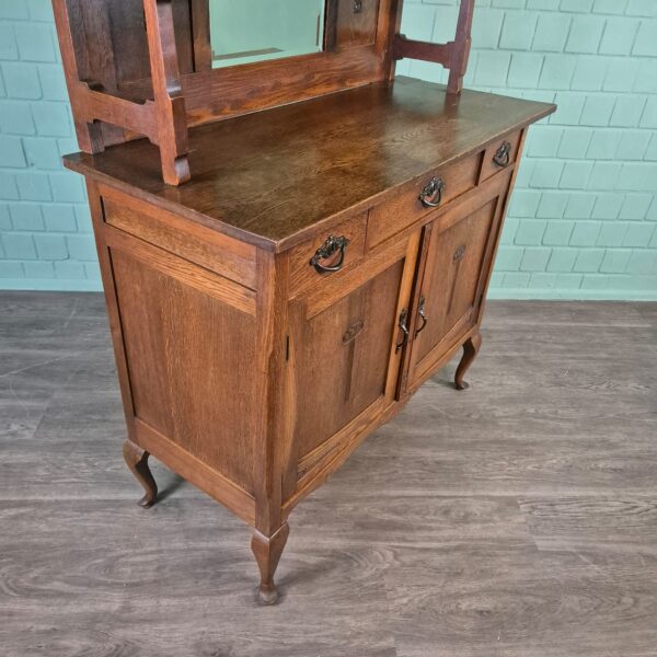 Buffetschrank Schrank Jugendstil 1920 Eiche – Bild 4